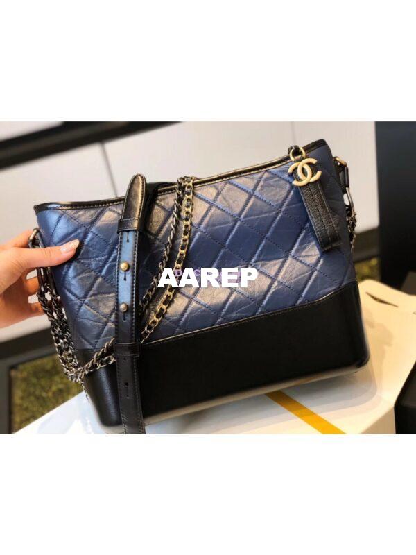 Replica Chanel Gabrielle Hobo Bag Navy A91810 12