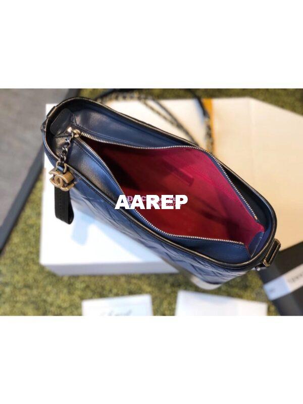 Replica Chanel Gabrielle Hobo Bag Navy A91810 17