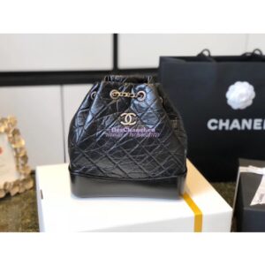 Replica Chanel Gabrielle Backpack A94485 Black