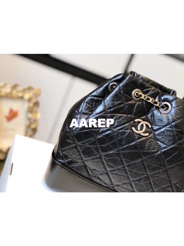 Replica Chanel Gabrielle Backpack A94485 Black 4