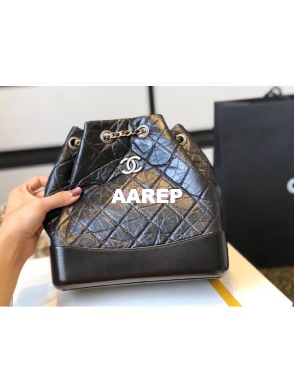 Replica Chanel Gabrielle Backpack A94485 Black 5