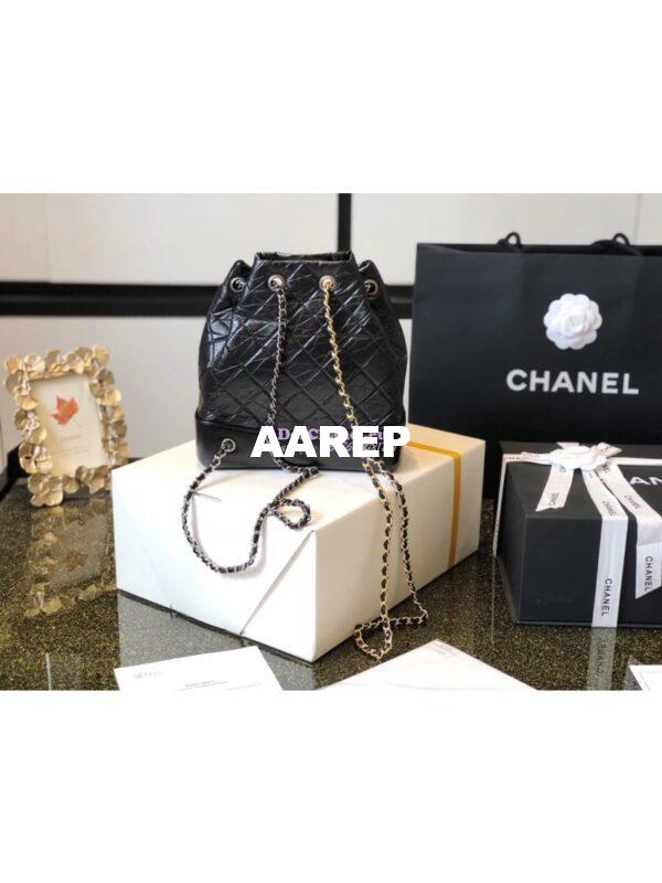 Replica Chanel Gabrielle Backpack A94485 Black 12