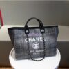 Replica Chanel A66942 Large Toile Deauville Shopping Bag in Light Pink 2