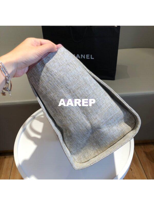 Replica Chanel A66942 Large Toile Deauville Shopping Bag in Light Pink 8