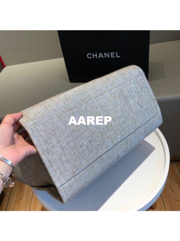 Replica Chanel A66942 Large Toile Deauville Shopping Bag in Light Pink 9