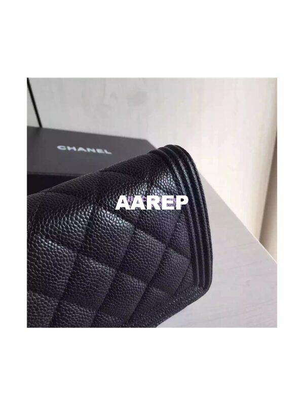 Replica Chanel Boy Wallet On Chain WOC Black Bag A80287 6