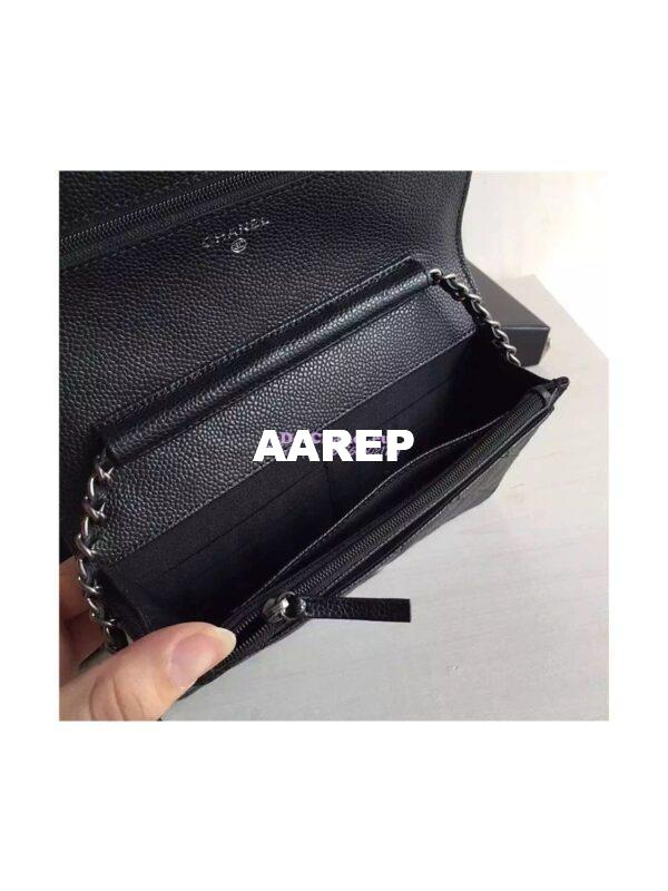 Replica Chanel Boy Wallet On Chain WOC Black Bag A80287 9