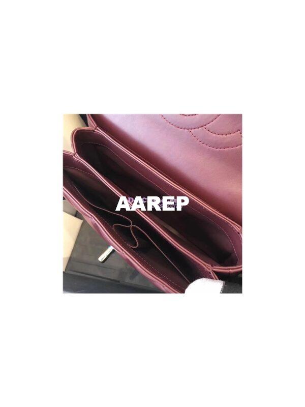 Replica Chanel Small Trendy CC A92236 wine red Flap Bag With Metal Plate 14