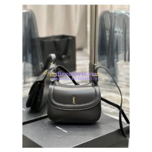 Replica YSL Saint Laurent Charlie Medium Shoulder Bag In Smooth Leather 6867422 Black