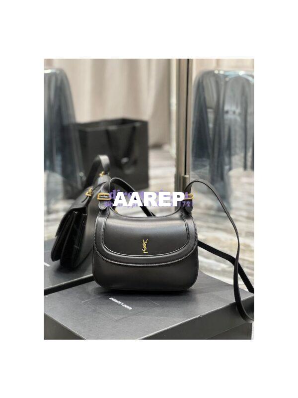 Replica YSL Saint Laurent Charlie Medium Shoulder Bag In Smooth Leather 6867422 Black