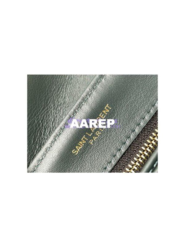 Replica YSL Saint Laurent Loulou Toy Bag In Suede And Quilted Leather 678401 Algae 10