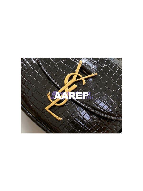 Replica YSL Saint Laurent Kaia Small Satchel In Shiny Crocodile-Embossed Leather 619740 4