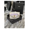 Replica Saint Laurent YSL Envelope Medium Bag In Supple Matelassé Leather 600185 Black 2
