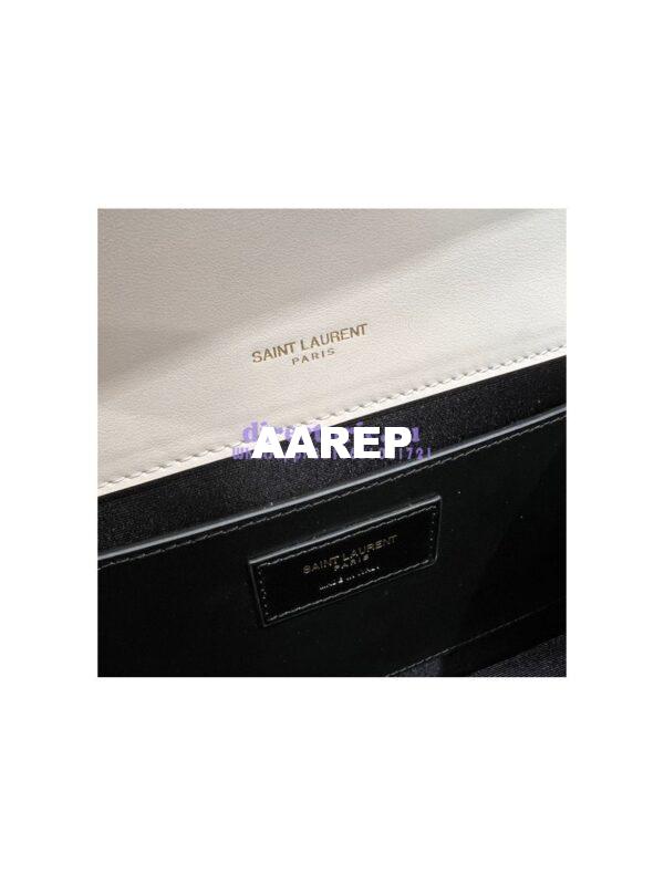 Replica Saint Laurent YSL Envelope Medium Bag In Supple Matelassé Leather 600185 Blanc 13
