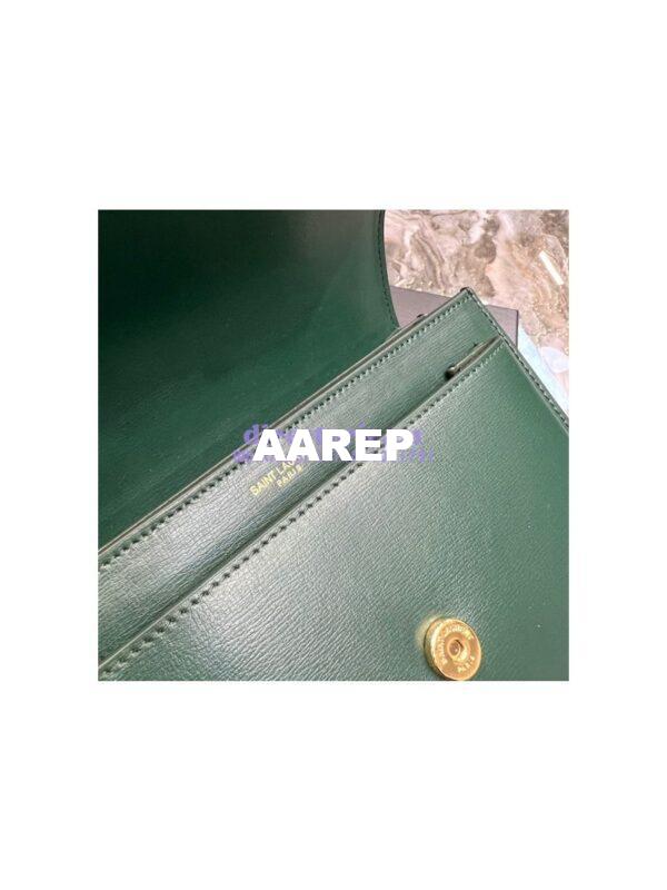 Replica YSL Saint Laurent Medium Sunset Monogram in Smooth Leather 442906 Vert Fonce 10