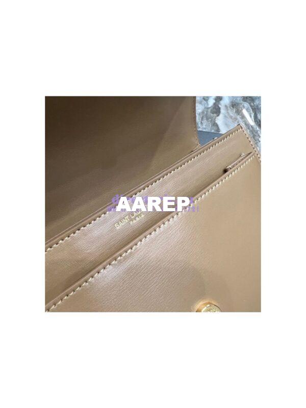 Replica YSL Saint Laurent Medium Sunset Monogram in Smooth Leather 442906 Dark Toffee 11