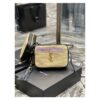 Replica Saint Laurent YSL Becky Double-Zip Pouch in Quilted Lambskin 608941 All Black