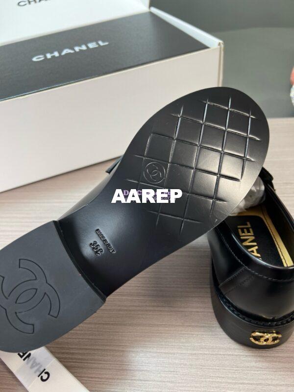 Replica Chanel 24P Limited Edition Loafers Calfskin and Metal Black G45663 15