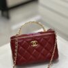 Replica Chanel Lambskin Clutch With Chain with Imitation Pearls & Enamel AP3515 White
