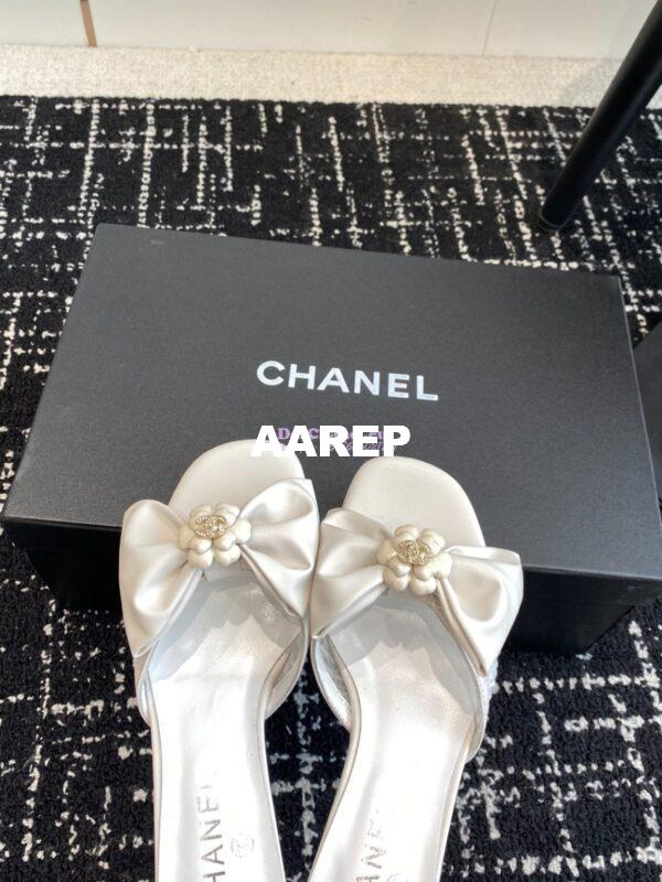 Replica Chanel 24C Lambskin & Tweed Mules G45536 6