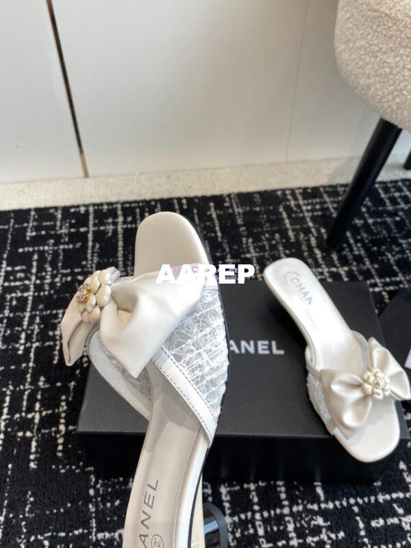 Replica Chanel 24C Lambskin & Tweed Mules G45536 8