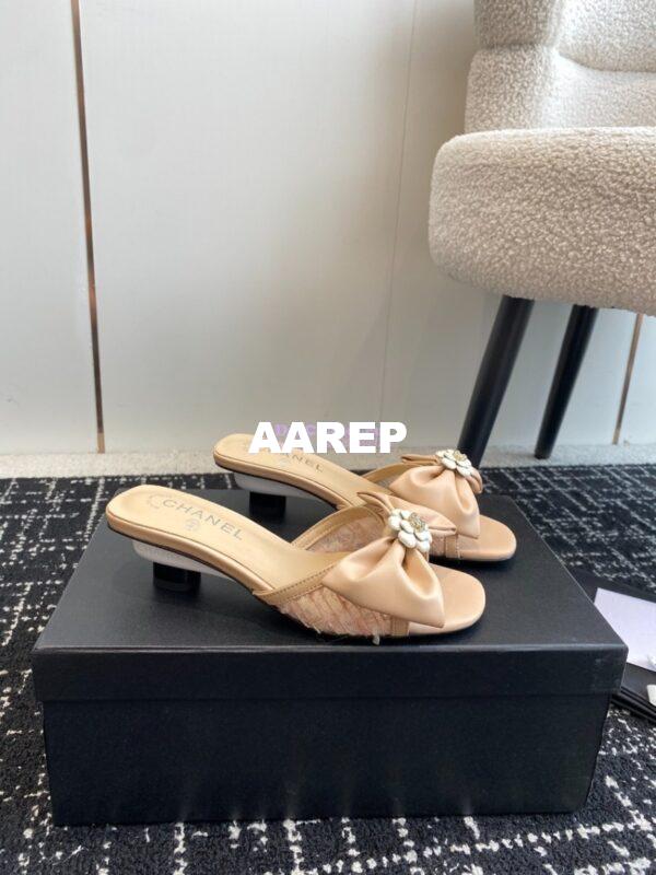 Replica Chanel 24C Lambskin & Tweed Mules G45536 19
