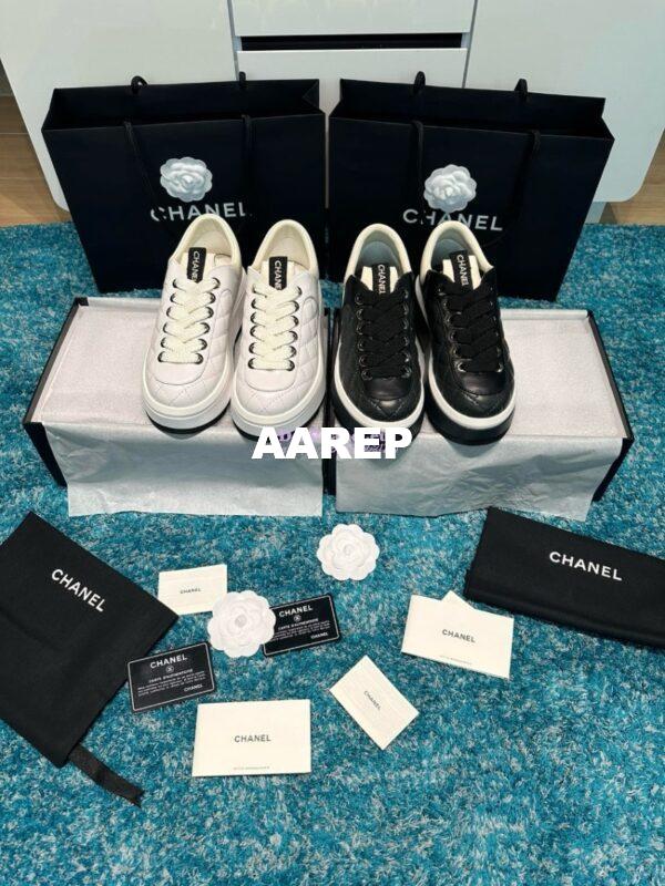 Replica Chanel 2024 SS Low-Top Sneaker Quilted Lambskin G45600 3