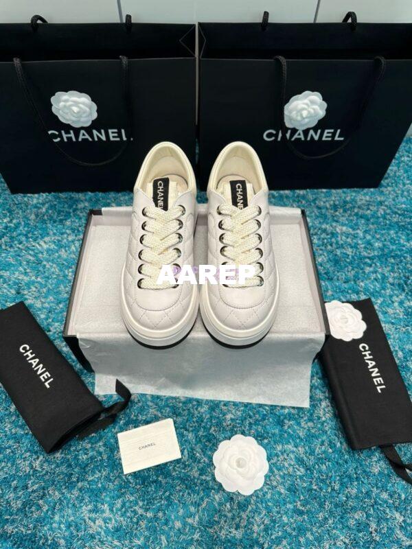 Replica Chanel 2024 SS Low-Top Sneaker Quilted Lambskin G45600 4