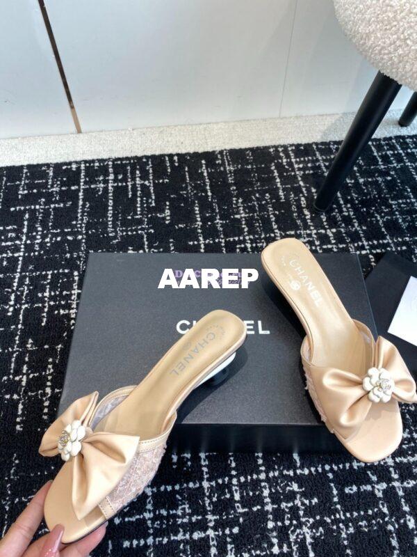 Replica Chanel 24C Lambskin & Tweed Mules G45536 21