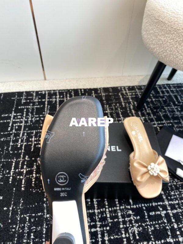 Replica Chanel 24C Lambskin & Tweed Mules G45536 25