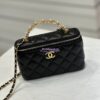 Replica Chanel Lambskin Clutch With Chain with Imitation Pearls & Enamel AP3515 Pink