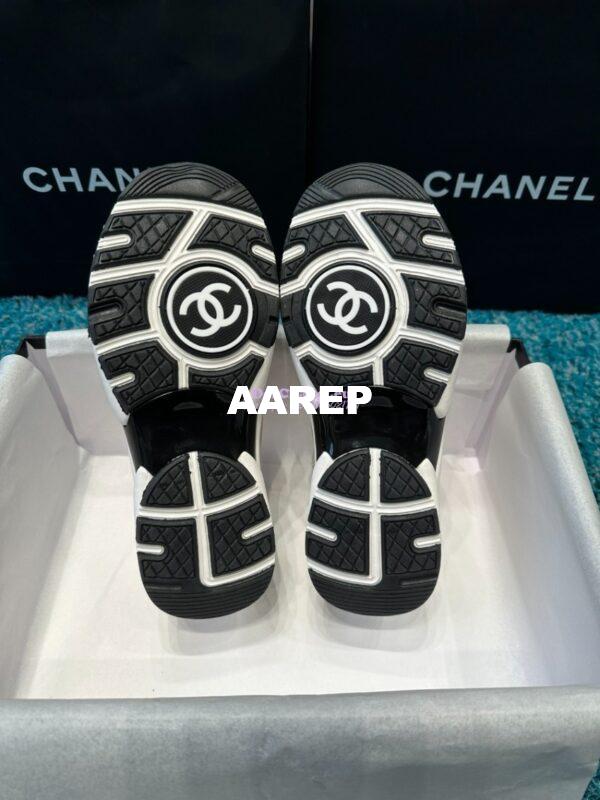 Replica Chanel Trainer Cotton Tweed, Suede Calfskin & Calfskin G38299 Blue 9