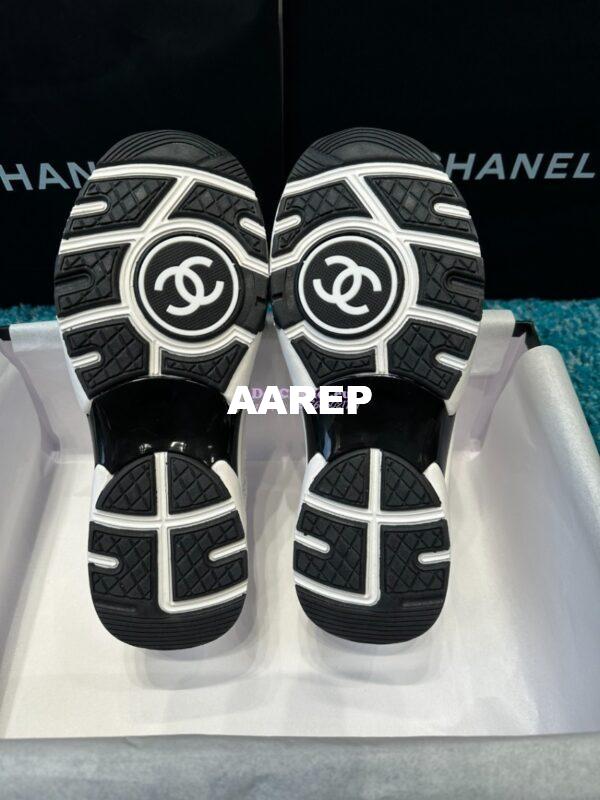 Replica Chanel Trainer Cotton Tweed, Suede Calfskin & Calfskin G38299 White 9