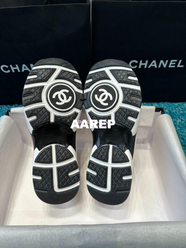 Replica Chanel Trainer Cotton Tweed, Suede Calfskin & Calfskin G38299 Orange 9