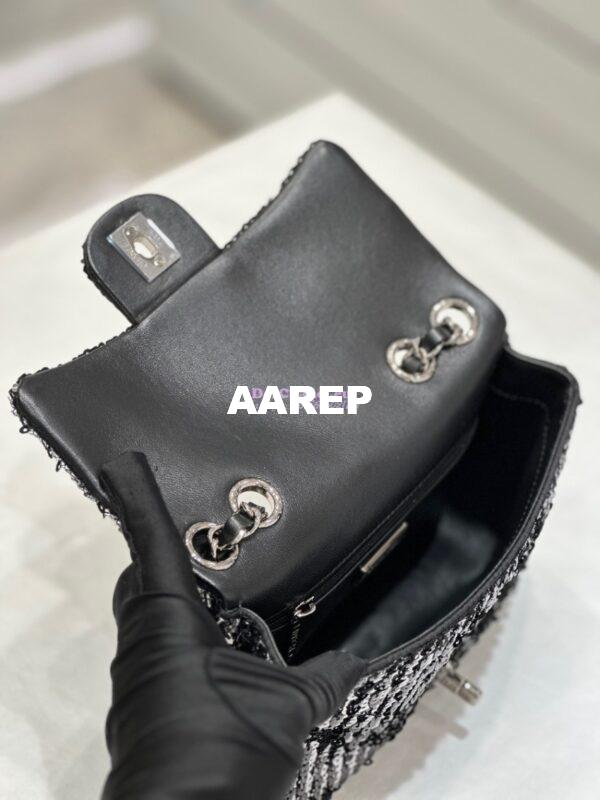 Replica Chanel Small Flap Bag Sequins AS3820 Black 10