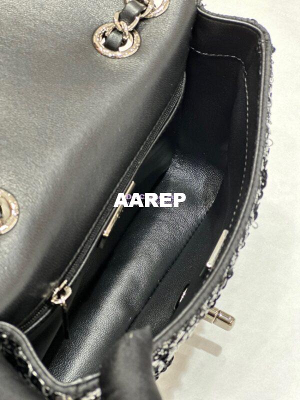 Replica Chanel Small Flap Bag Sequins AS3820 Black 11