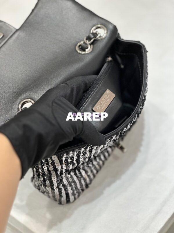Replica Chanel Small Flap Bag Sequins AS3820 Black 12