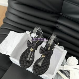 Replica Chanel 24C Quilted Lambskin Sandals G45535 2