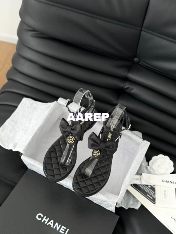 Replica Chanel 24C Quilted Lambskin Sandals G45535 2