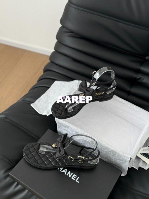 Replica Chanel 24C Quilted Lambskin Sandals G45535 3