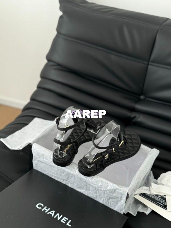 Replica Chanel 24C Quilted Lambskin Sandals G45535 7