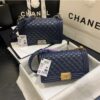 Replica Chanel Small Trendy CC A92236 Beige Flap Bag With Metal Plate 2