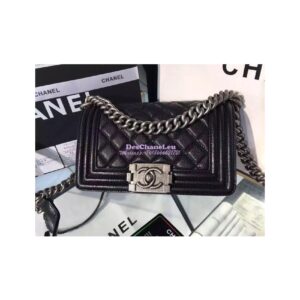 Replica Chanel Le boy Caviar 20cm Black Bag 2
