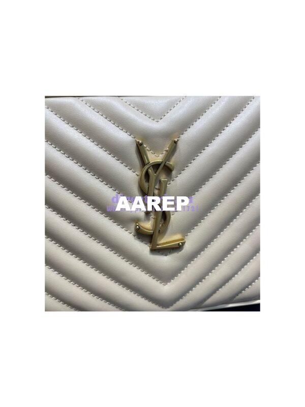 Replica YSL Saint Laurent Lou Camera Bag In Supple Quilted Leather 520534 Beige 7