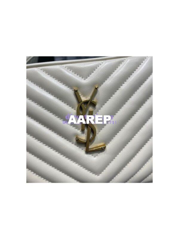 Replica YSL Saint Laurent Lou Camera Bag In Supple Quilted Leather 520534 Blanc 7