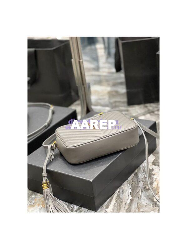 Replica YSL Saint Laurent Lou Camera Bag In Supple Quilted Leather 520534 Storm 9