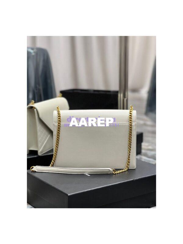 Replica YSL Saint Laurent Gaby Chain Bag In Quilted Lambskin 668864 Blanc 10