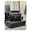 Replica YSL Saint Laurent Gaby Mini Satchel In Quilted Lambskin 685574 Black Blanc 2