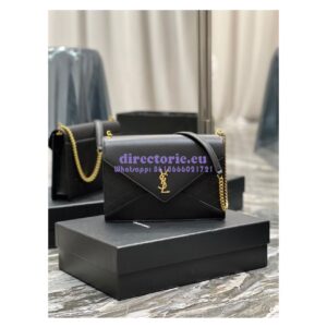 Replica YSL Saint Laurent Gaby Chain Bag In Quilted Lambskin 668864 Black