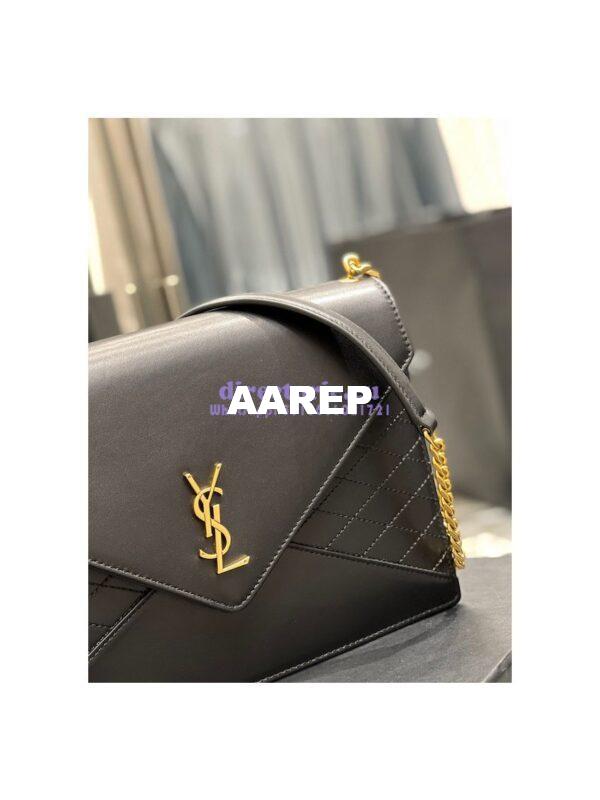 Replica YSL Saint Laurent Gaby Chain Bag In Quilted Lambskin 668864 Black 3